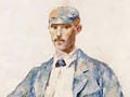 A painting of legendary cricketer Arthur Hadfield Fisher by Girolamo Nerli