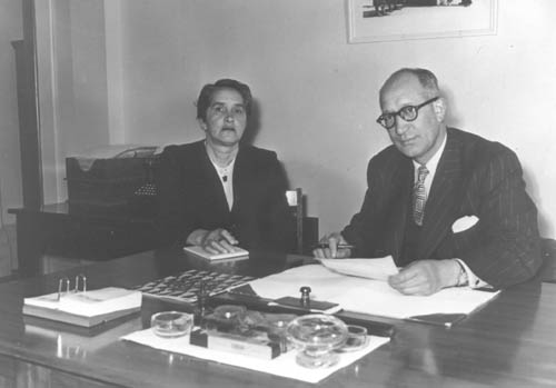 John Te Herekiekie Grace and his secretary