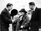 Sidney George Holland (left), Miss Betsy Webber and Theodore Nisbet Gibbs