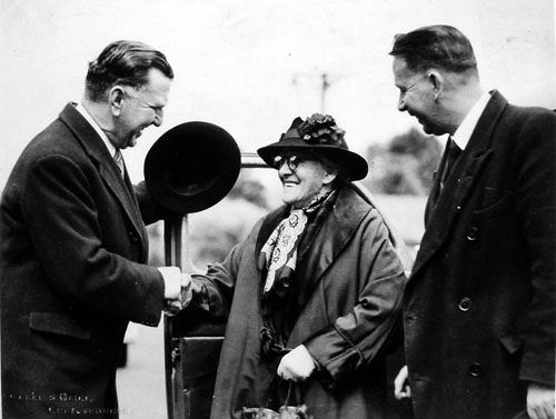 Sidney George Holland (left), Miss Betsy Webber and Theodore Nisbet Gibbs
