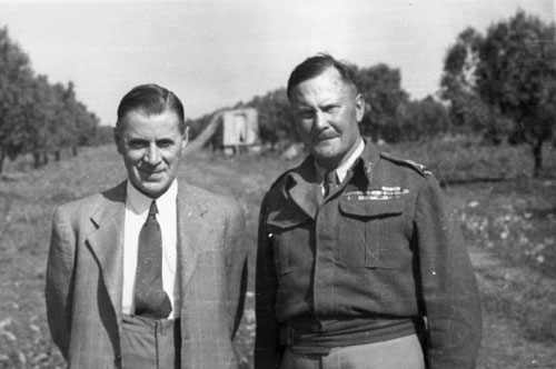 Frederick Jones (left) and Bernard Cyril Freyberg