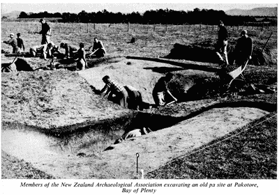 Excavating an old pa site