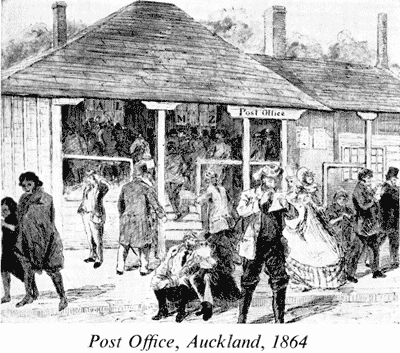 Post office, Auckland, 1864