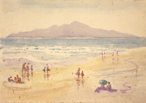 Kāpiti Coast, about 1900, by James McLauchlan Nairn