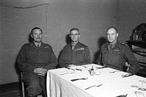 Three commanders of New Zealand's military forces during the Second World War