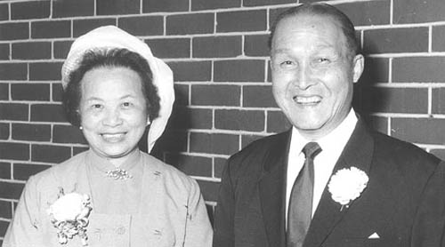 Hugh Sew Hoy and his wife Fanny Sew Hoy