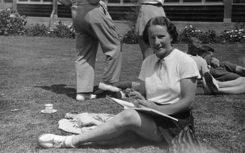 Gisela Taglicht in 1943 or 1944