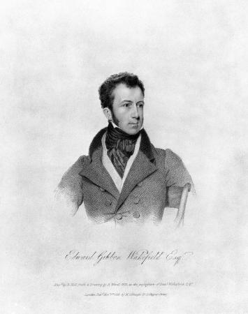 Engraved portrait of Edward Gibbon Wakefield, 1826