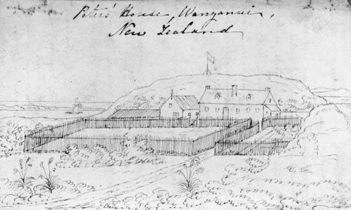 The Wanganui house of Helen Ann Wilson and her husband, Peter, early 1840s