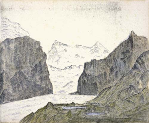 ‘Baker’s Saddle – Strackon Glacier’