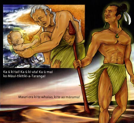 Māui and his grandfather