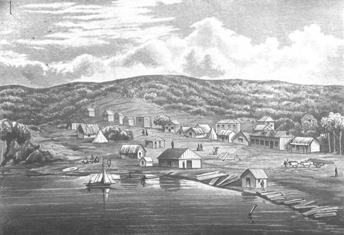Commercial Bay, Auckland, 1841