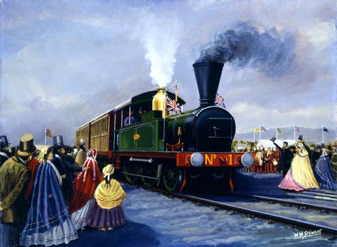<em>Pilgrim</em> steams to Ferrymead