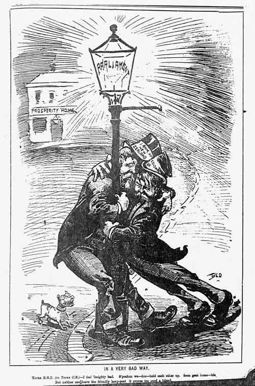 Bank of New Zealand cartoon