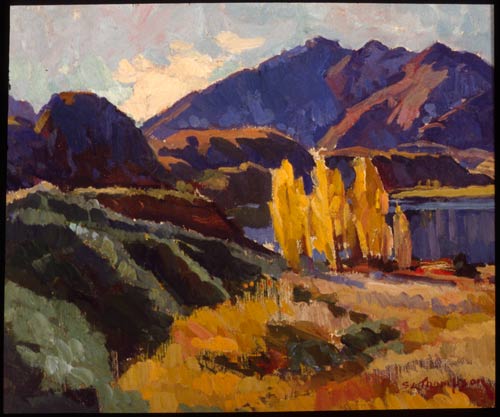 ‘A corner of Lake Wanaka, autumn’