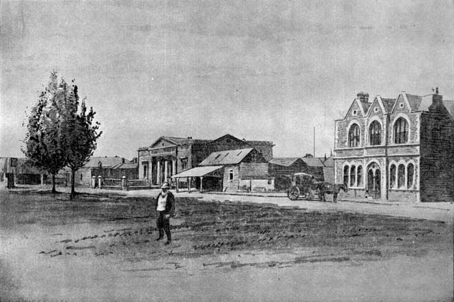 Cathedral Square, 1875