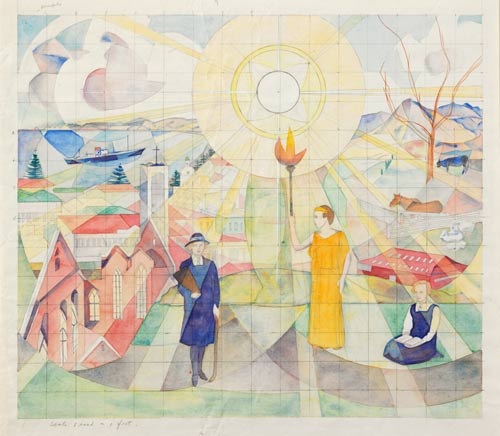 ‘Study for memorial mural’, 1960