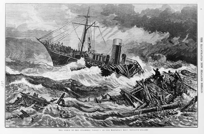 Wreck of the <em>Tararua</em>, 1881