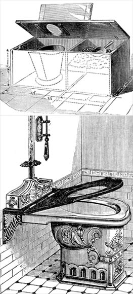 Earth and water closets