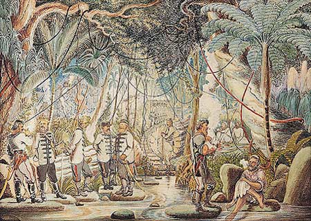 General Chute’s march through the forest