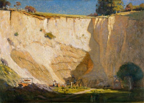 ‘The sunbathed clay pit’
