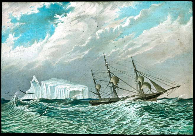 <em>Blue Jacket</em> flying before the wind