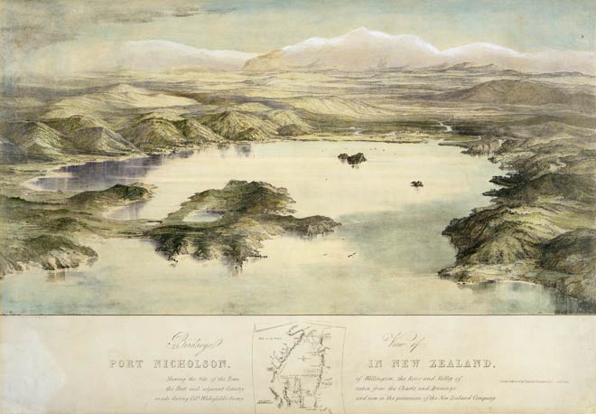 ‘Birds’-eye view of Port Nicholson’