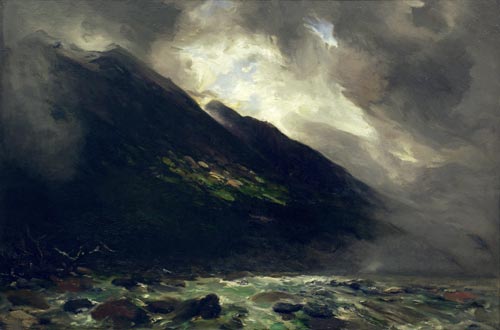 ‘Mount Rolleston and the Otira River’