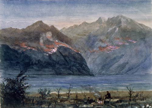 Tussock burning, 1882