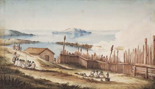 Mokoia Island from Ōhinemutu