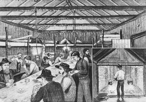 Colonial farm workers at play