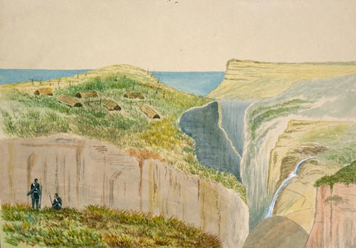 Māori fishing pā