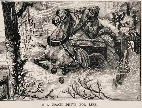 Escaping a fire, 1880s
