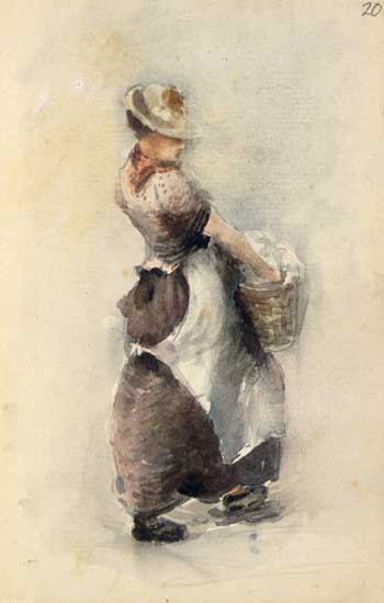 'Phemie carrying the laundry'