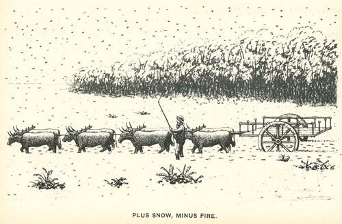 ‘Plus snow, minus fire’ 