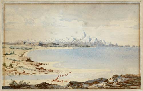 Coastline near Hokitika, 1846