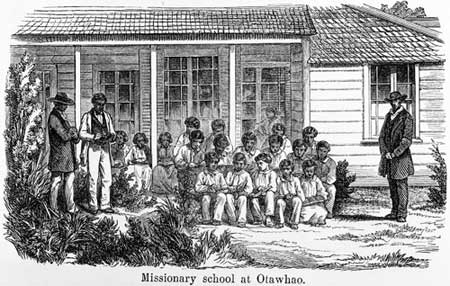 Missionary school group, Ōtāwhao