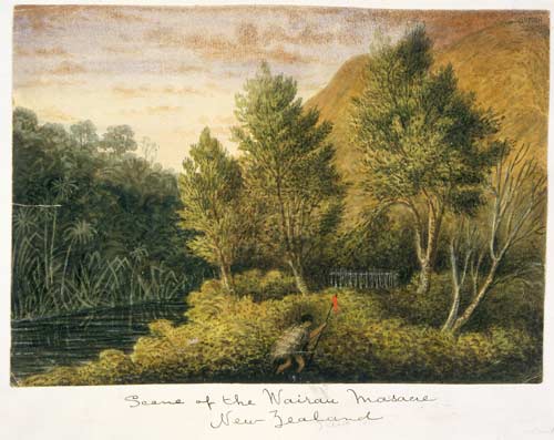 ‘Scene of the Wairau massacre’
