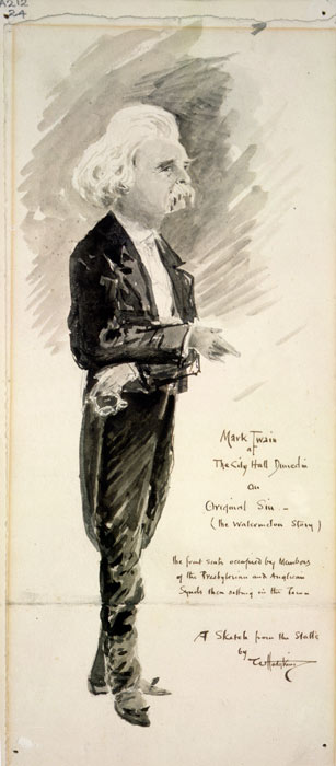 Mark Twain in Dunedin, 1895
