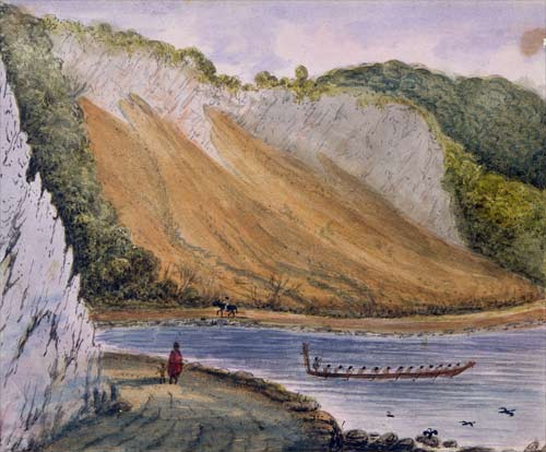 Coastal landslide 