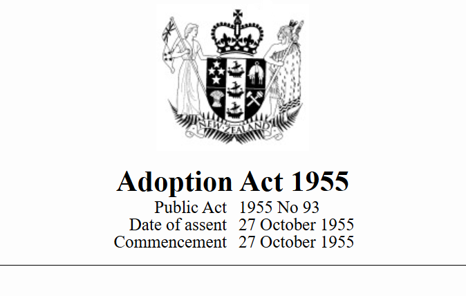 Cover of the Adoption Act 1955