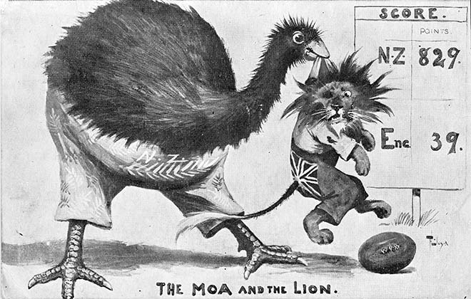 The moa and the lion