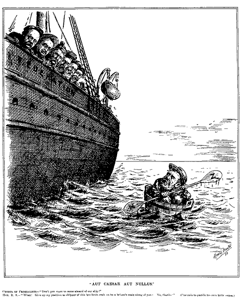 ‘Aut Caesar aut nullus’ – ‘I will be Caesar or nothing’
    
