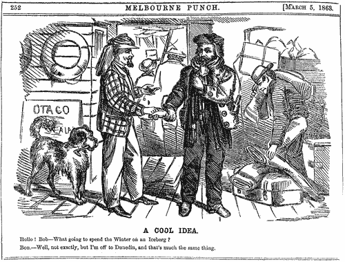 ‘A cool idea’ – Melbourne Punch cartoon, 1863