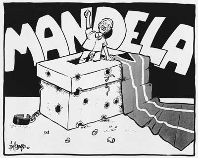 Nelson Mandela’s election win, 1994