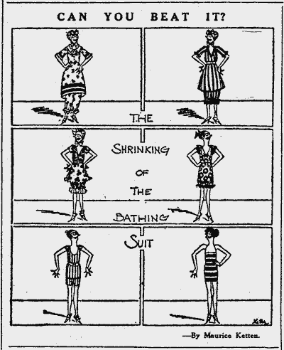 The shrinking bathing suit 