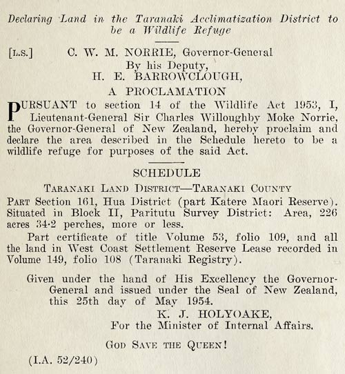 Gazette notice