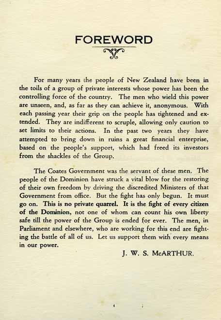 McArthur’s pamphlet