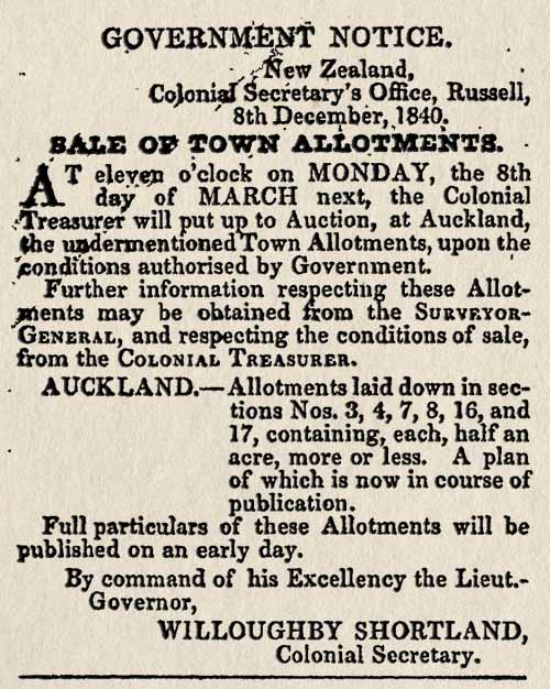 Auckland land sale