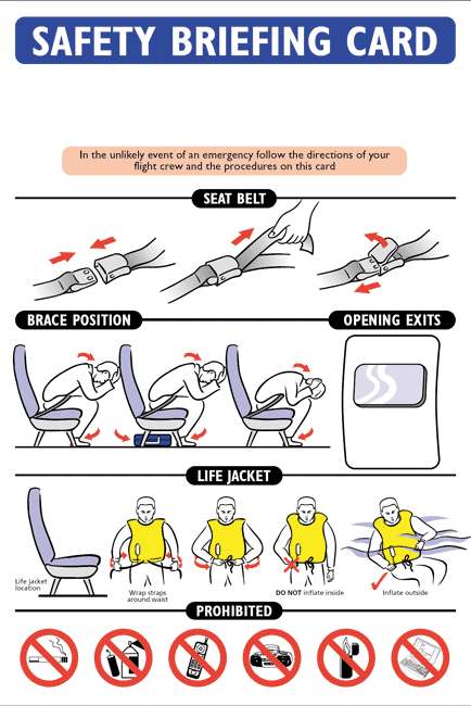 A safety card